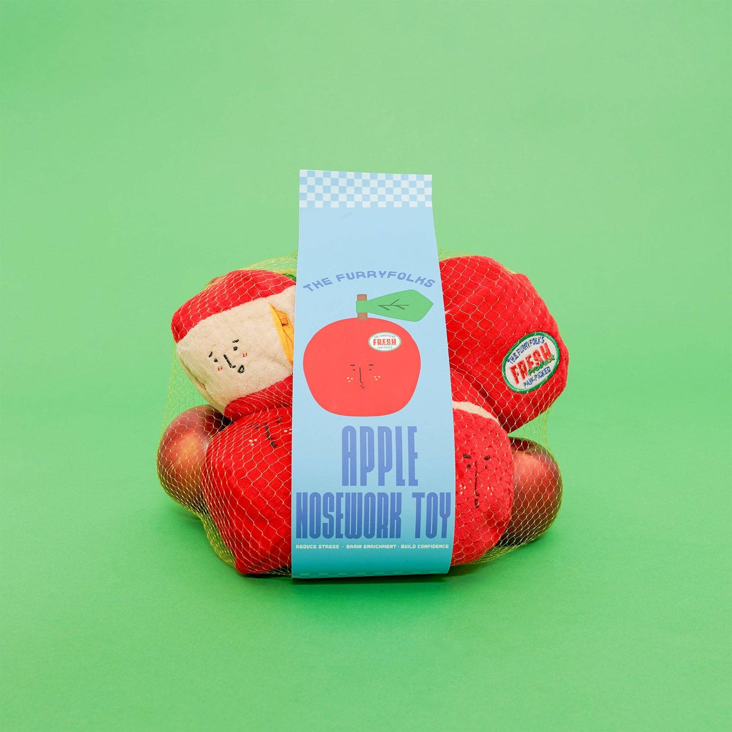 FurryFolks Apple Nosework Toy