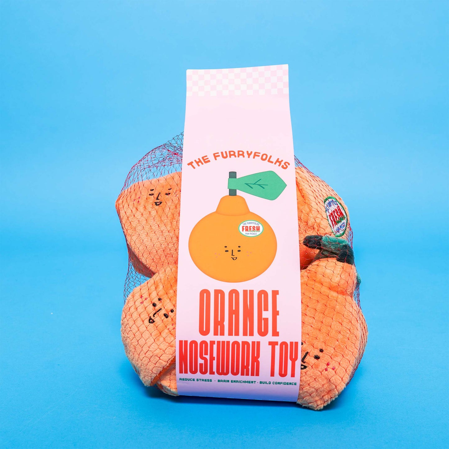 FurryFolks Orange Nosework Toy