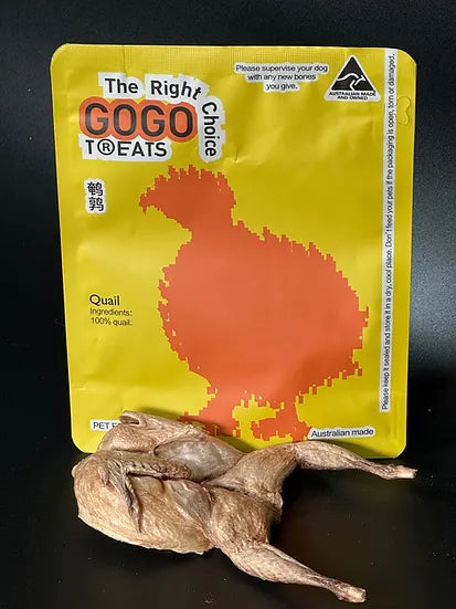 GoGoTreats Freeze-Dried Whole Quail