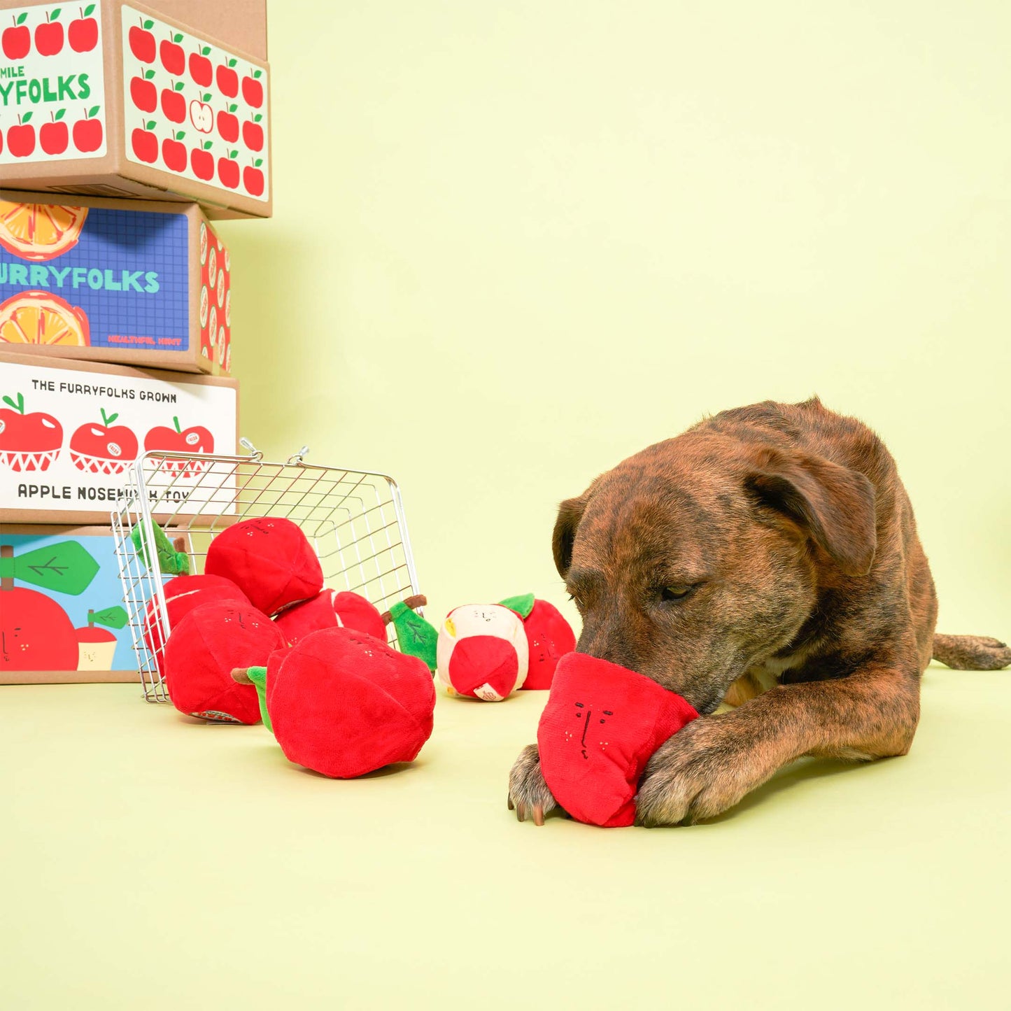 FurryFolks Apple Nosework Toy