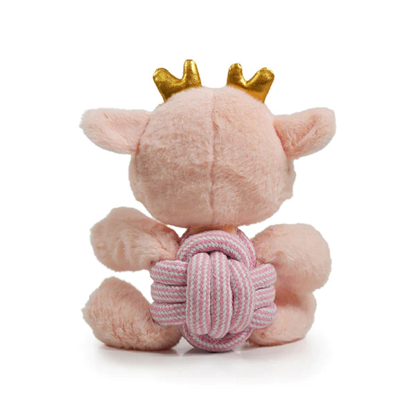 Cupid & Comet Xmas Toy Pink Reindeer