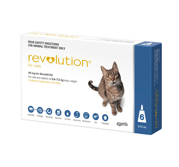 Revolution BLUE for Cats 6 Dose