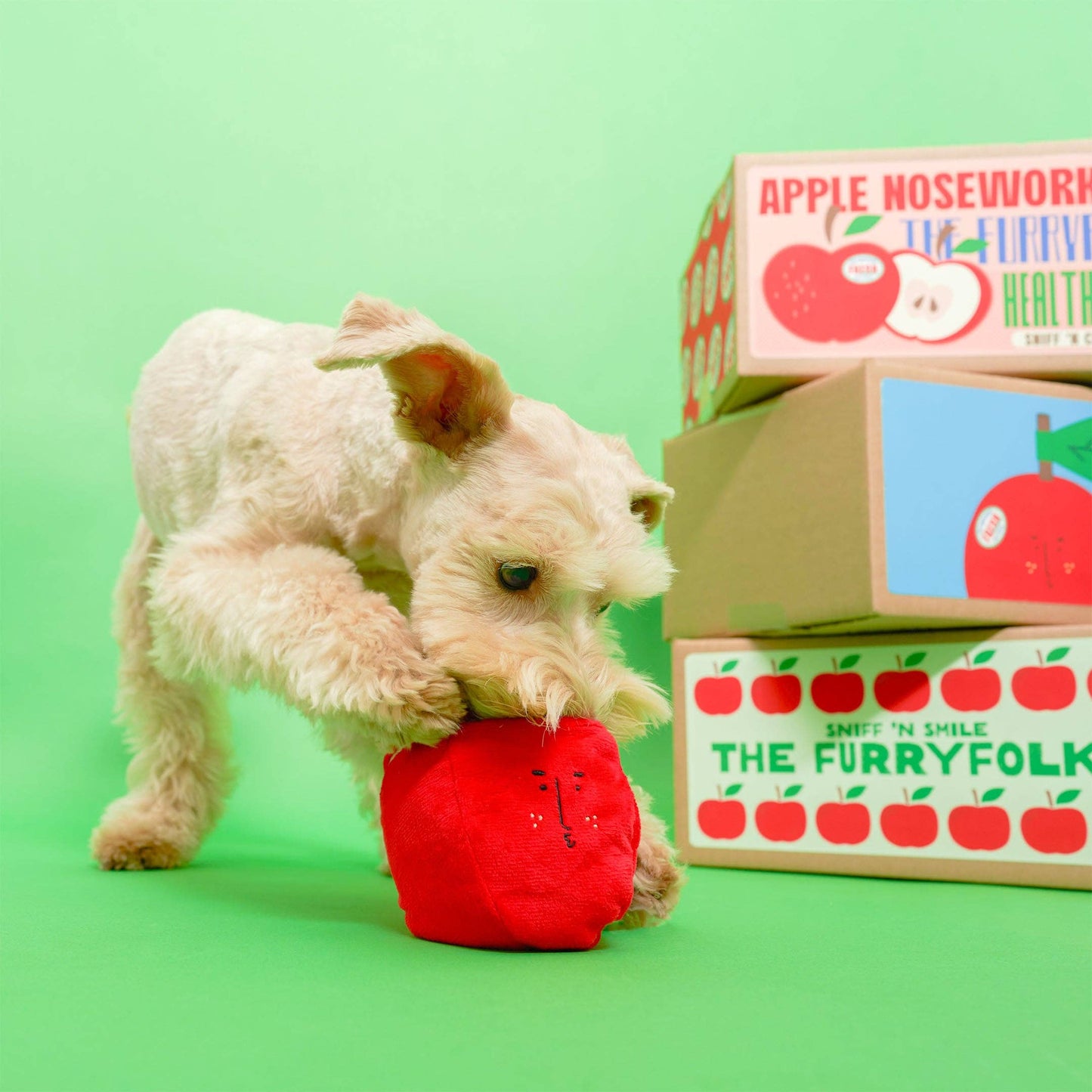 FurryFolks Apple Nosework Toy