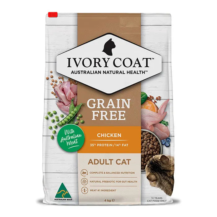 Ivory Coat Grain Free Chicken & Coconut Oil Adult Cat Food 4kg