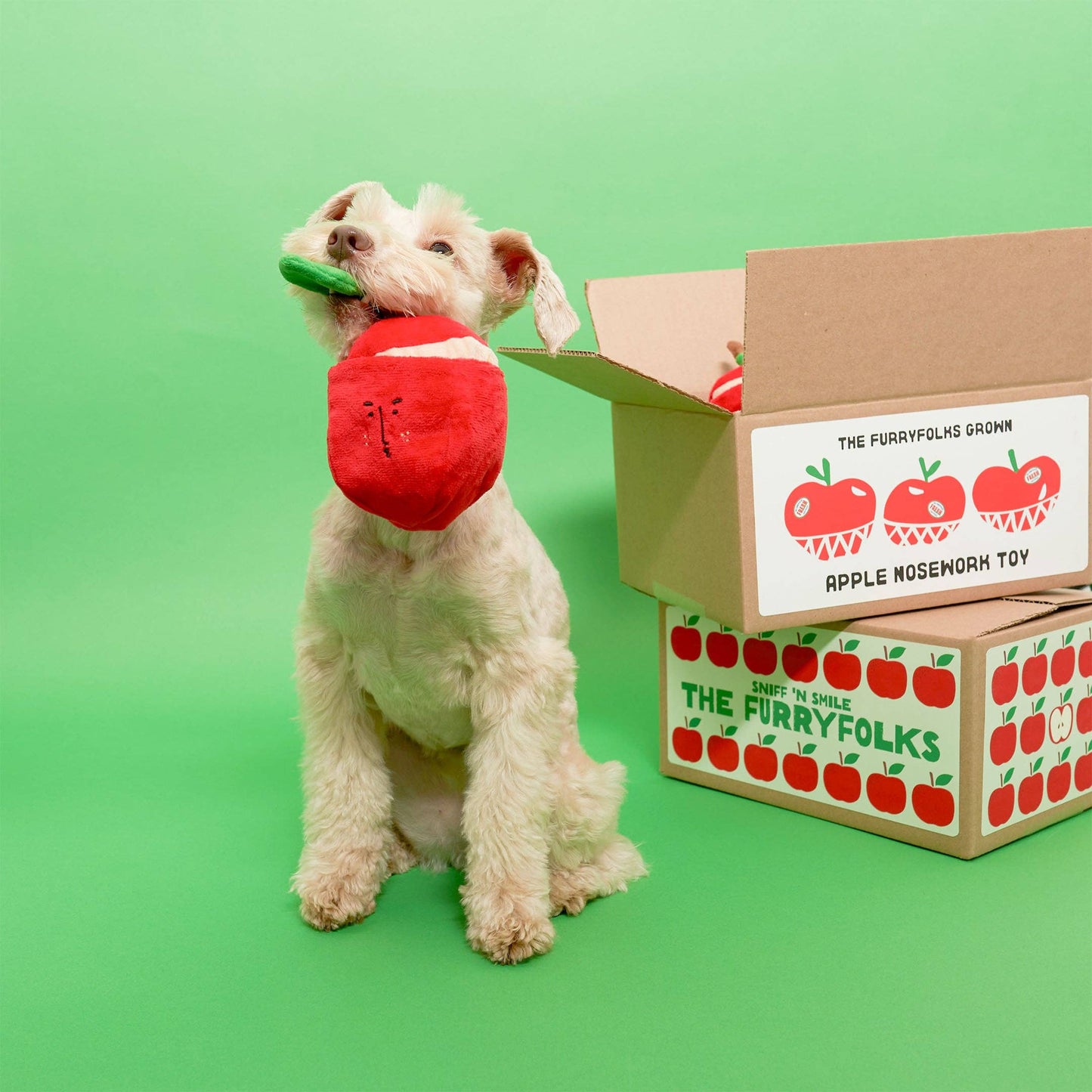 FurryFolks Apple Nosework Toy