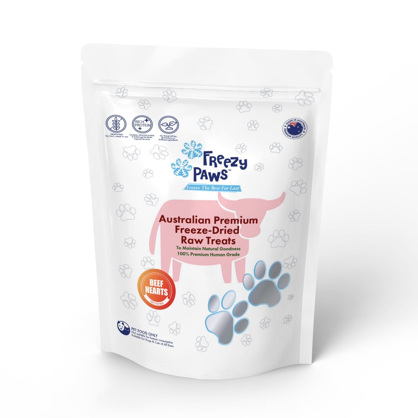 Freezy Paws 冻干牛心 100g