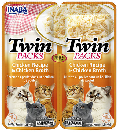 INABA Twin Packs for Cats 40gx2