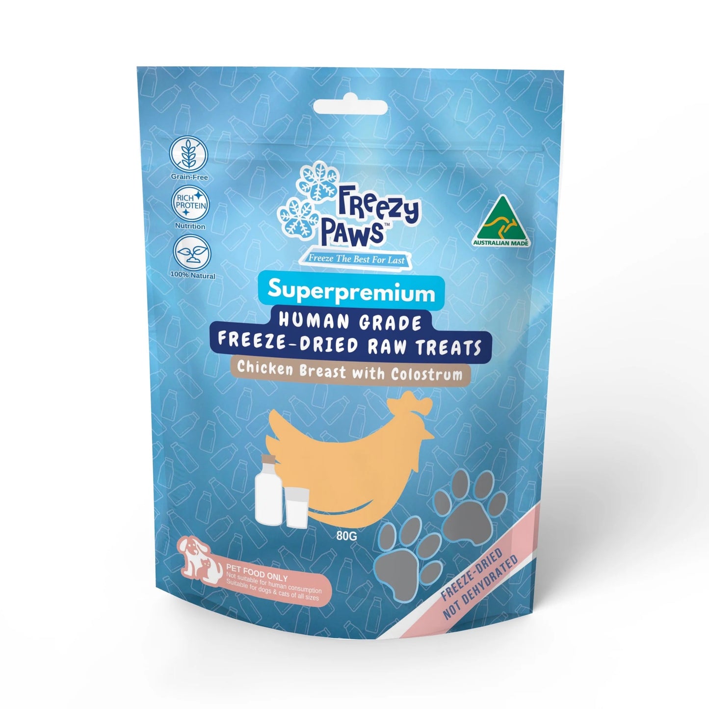 Freezy Paws 冻干鸡胸肉（含初乳）80g