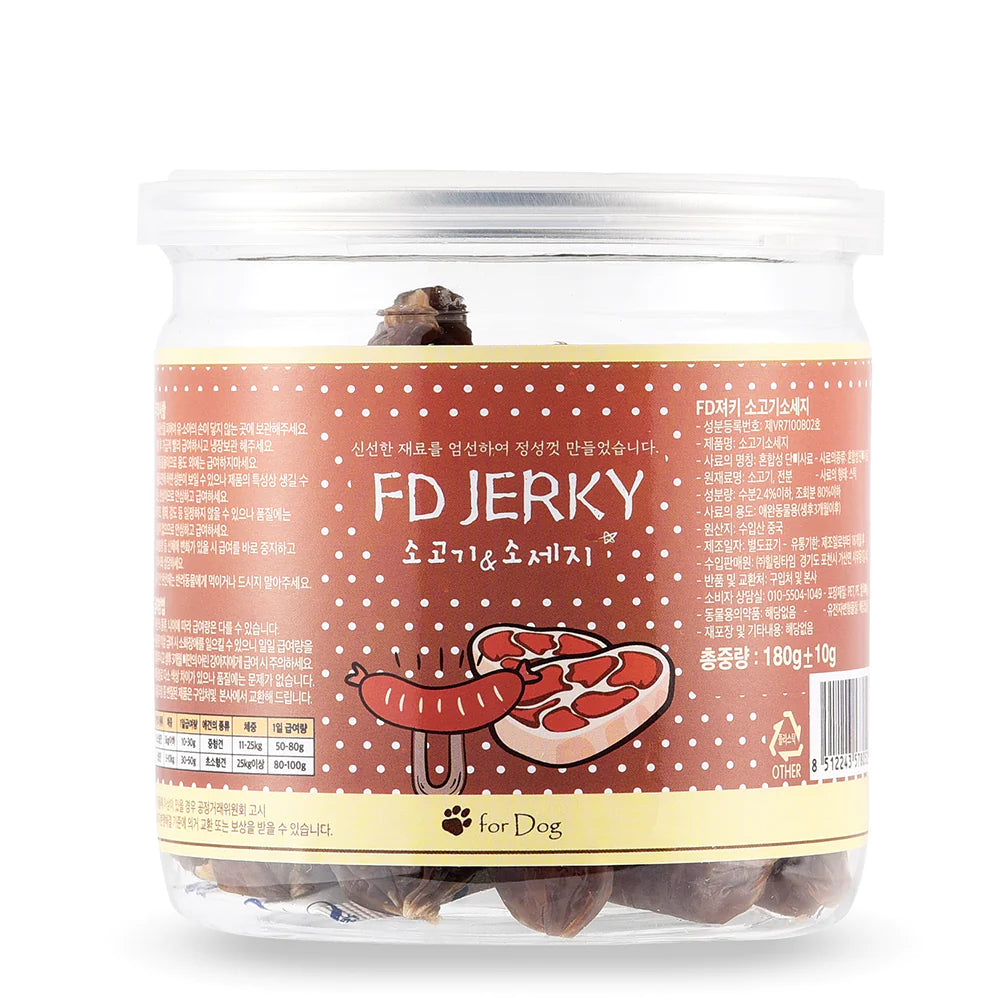 FD Jerky for Dogs 180g Beef Sausage