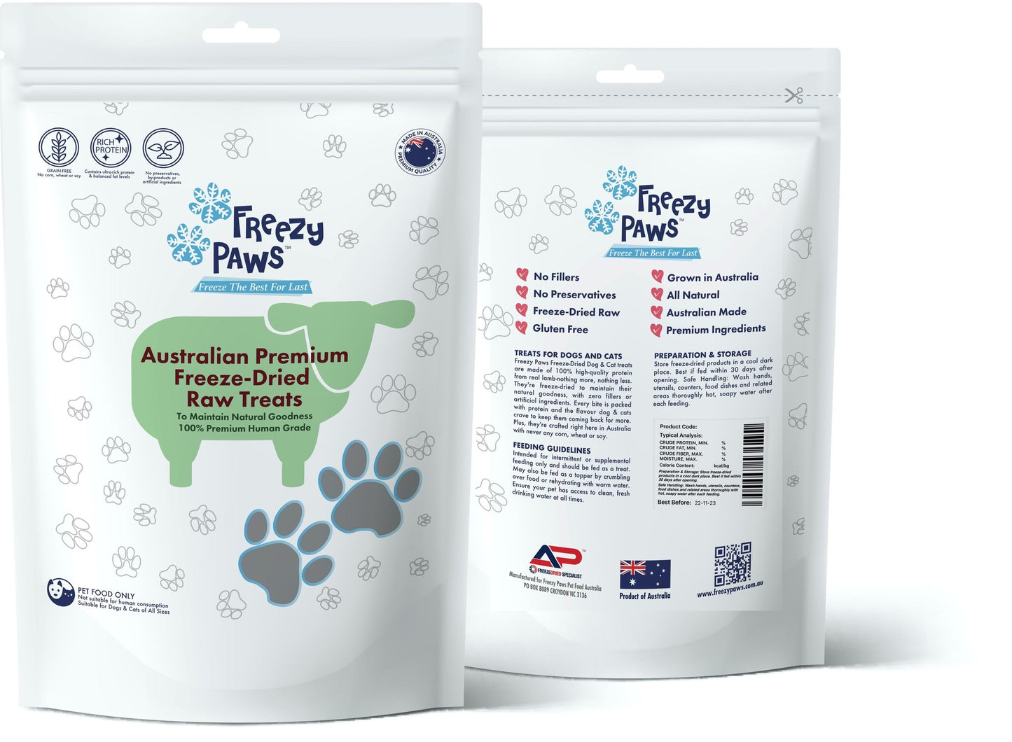 Freezy Paws 冻干羊肝 100g