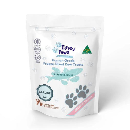 Freezy Paws Freeze Dried Whole Sardine 80g