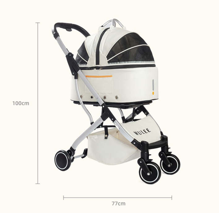 Wulee 2-in-1 Pro Foldable Pet Carrier&Stroller