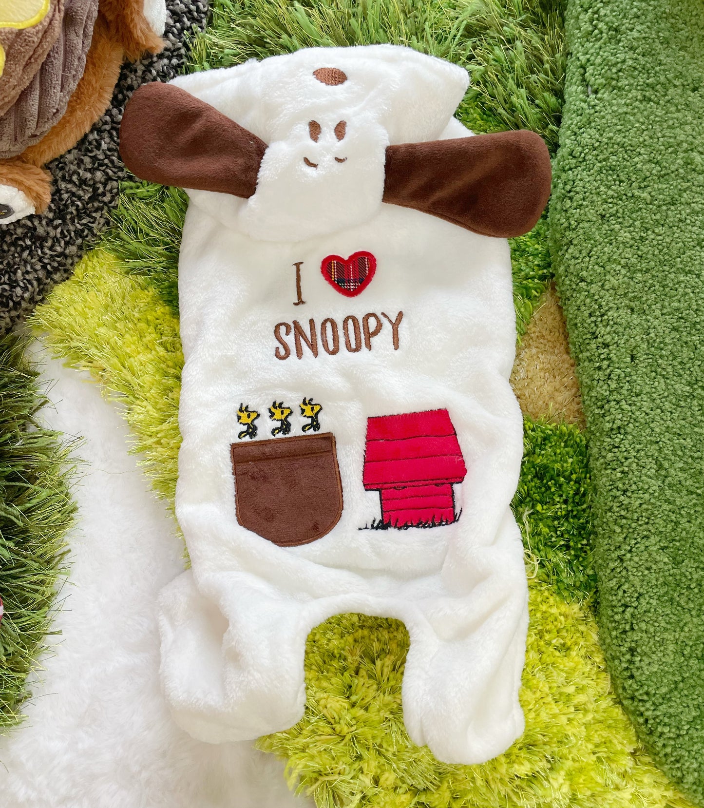 I Love Snoopy Winter Rompers