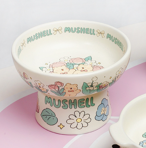 Mushell High Stand Ceramic Bowl Tulip