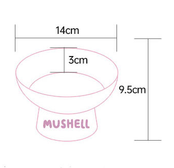 Mushell 高脚陶瓷碗 蘑菇