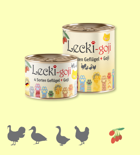 Lecki Goji Complete Feed for Cats 200g