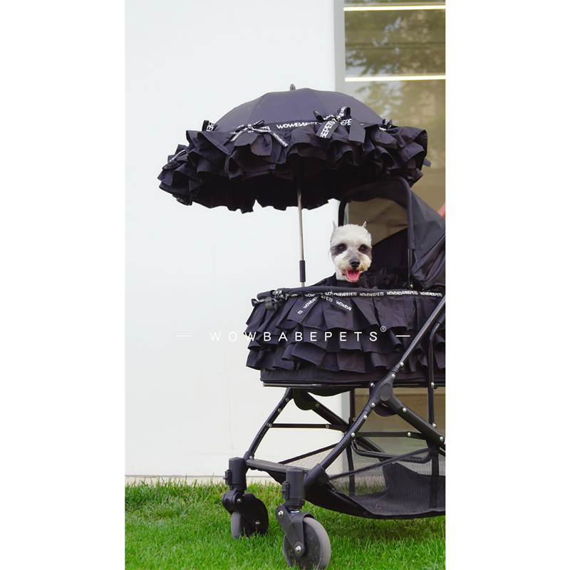 WowbabePet Chiffon Tiered Pet Stroller