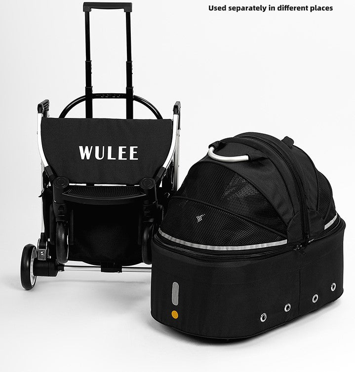 Wulee 2-in-1 Pro Foldable Pet Carrier&Stroller