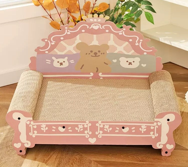 Bear Bear Princess Scratcher Sofa