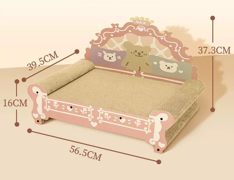 Bear Bear Princess Scratcher Sofa