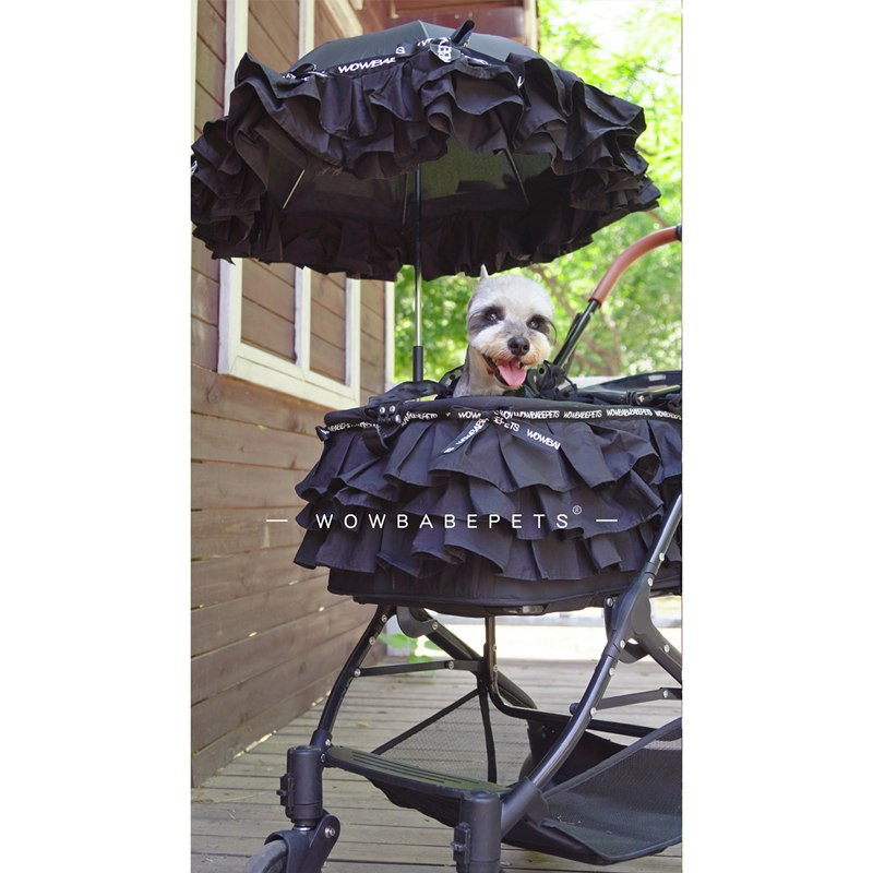 WowbabePet Chiffon Tiered Pet Stroller