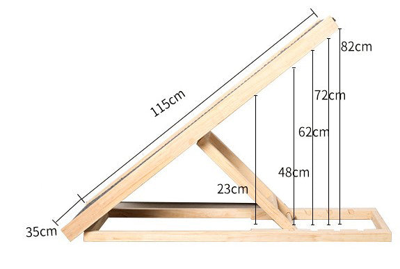 Solid Wood Adjustable Pet Ramp