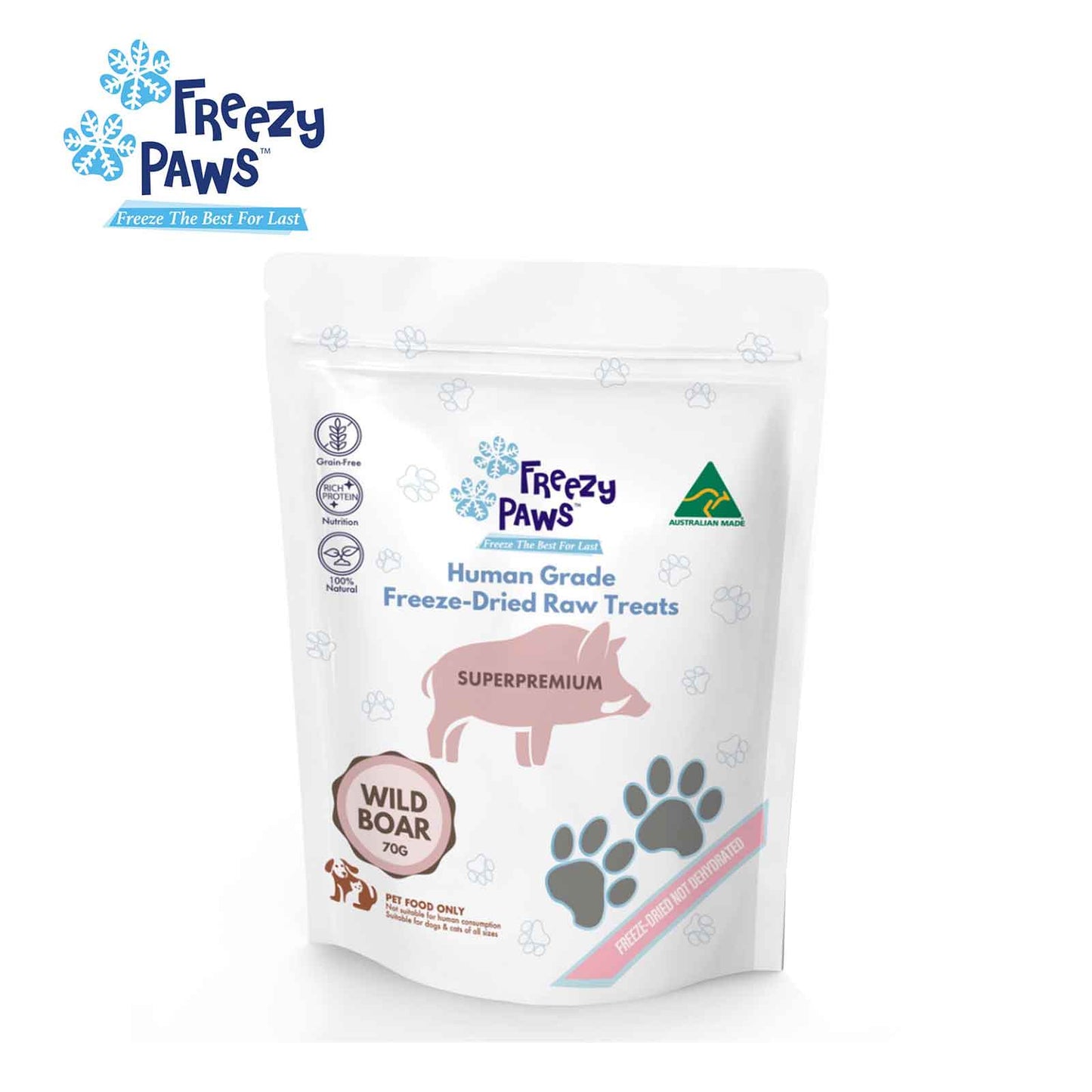 Freezy Paws 冻干野猪肉 70g