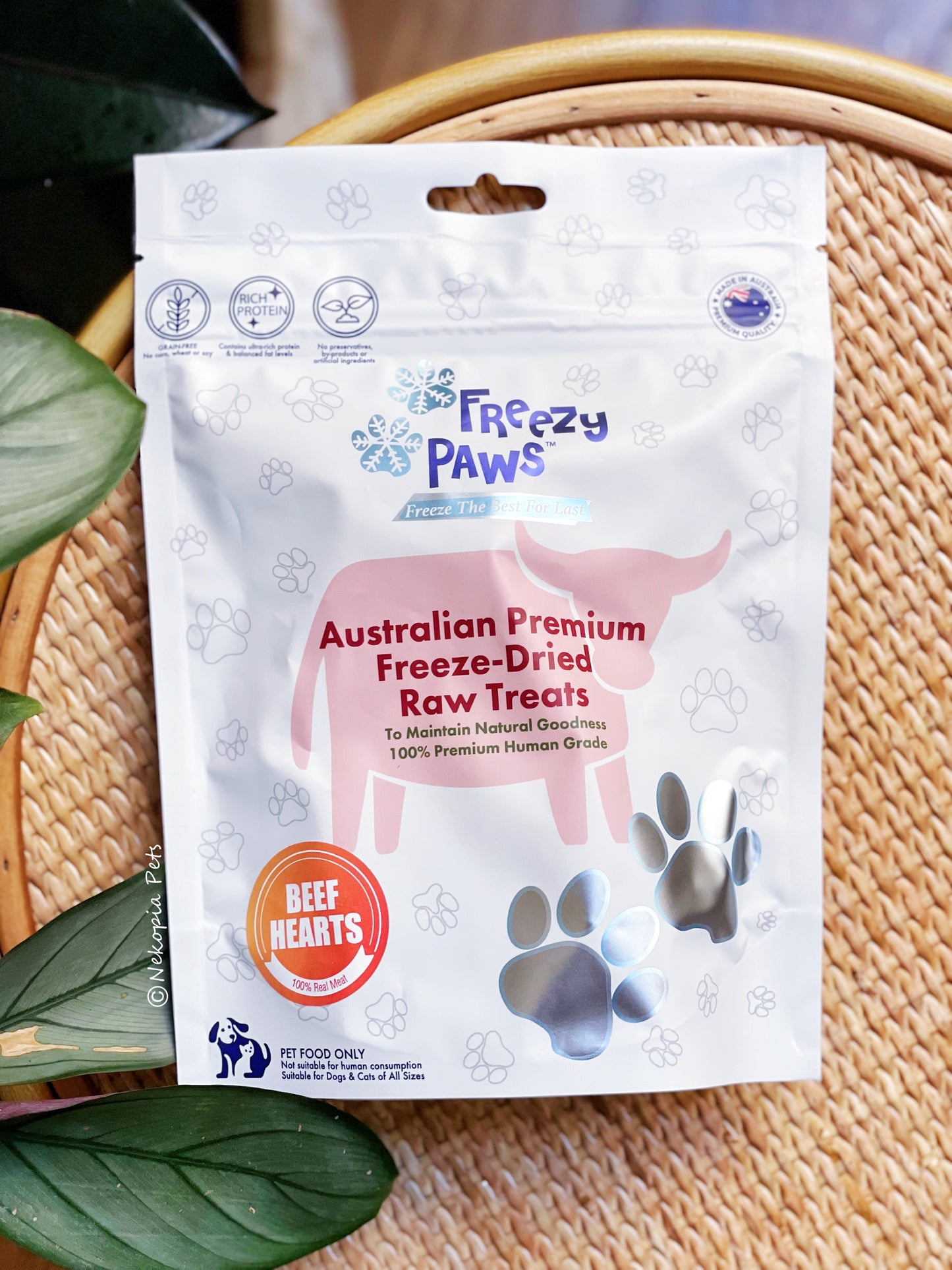 Freezy Paws 冻干牛心 100g