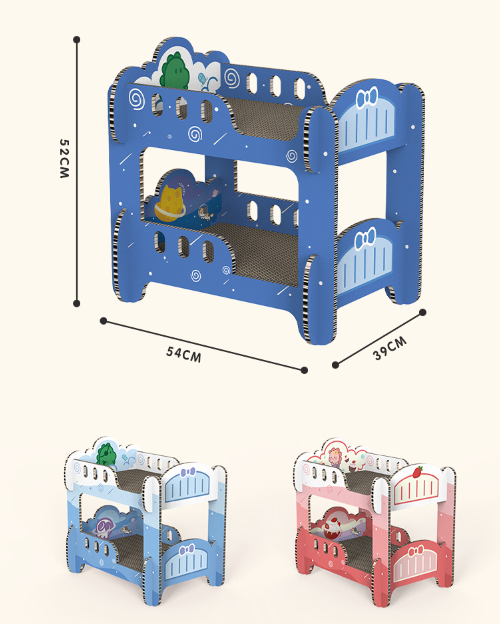 TinyPet 双层床 猫抓板床