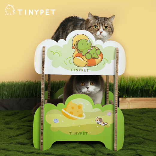 TinyPet 双层床 猫抓板床