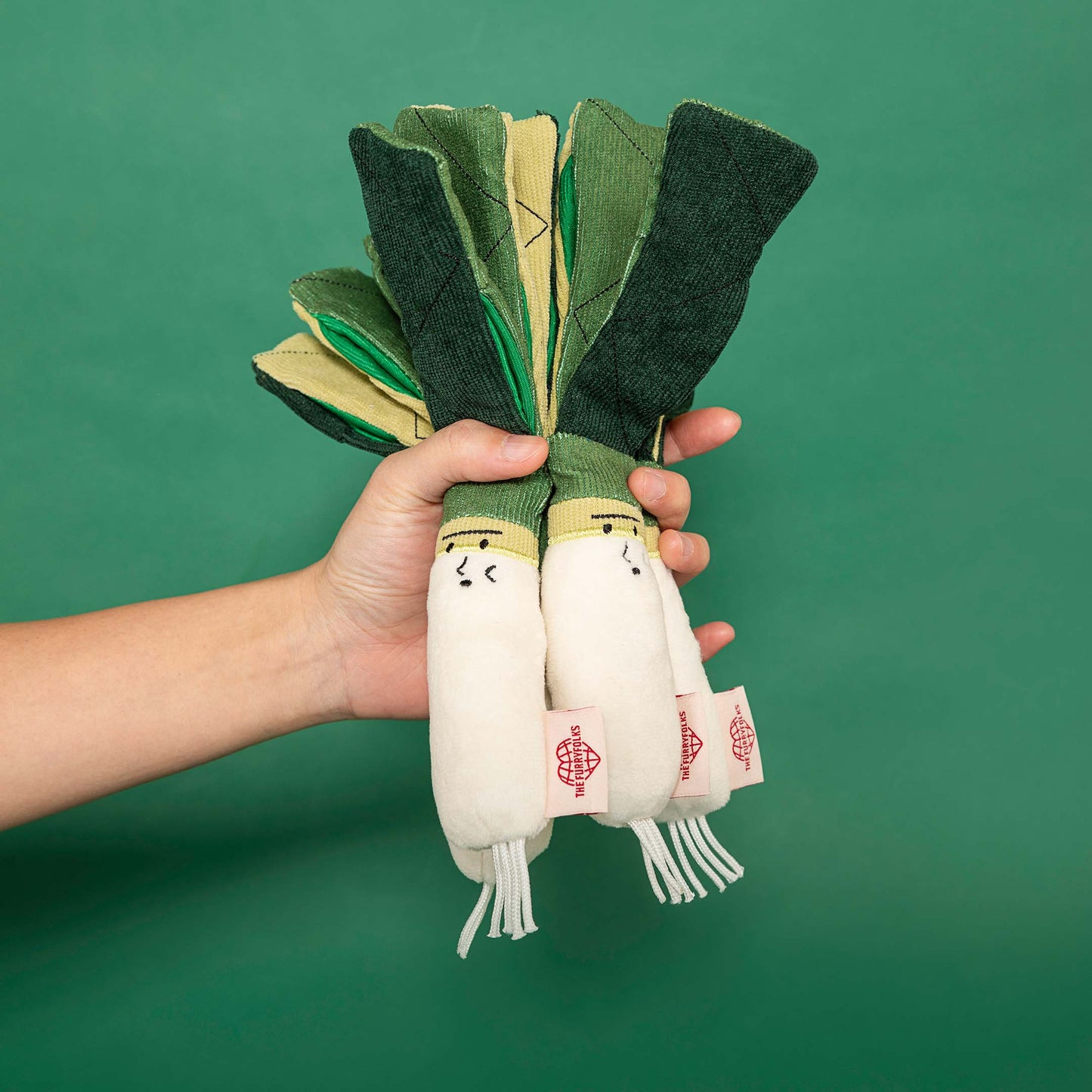 FurryFolks Green Onion Nosework Toy