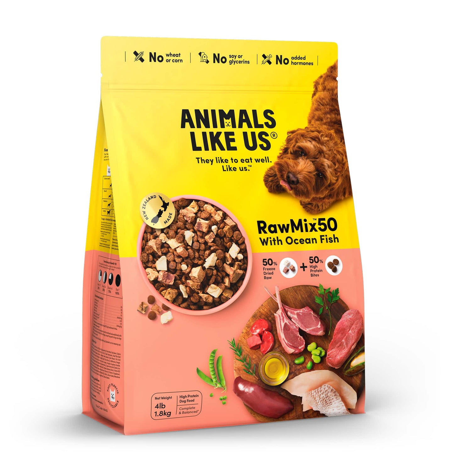 Animal Like Us RawMix50 with Ocean Fish Dog Food