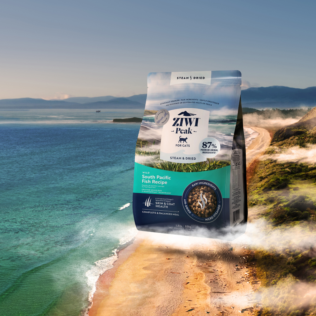 ZIWIPEAK Steam Dried Cat Food Wild South Pacific Fish